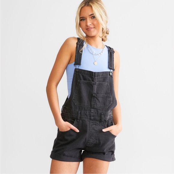 NEW We The Free Ziggy Shortall Overalls Black Size XS - Picture 2 of 10